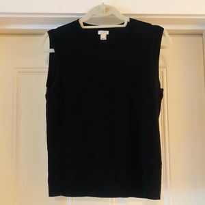 Black J.Crew Sleeveless Top